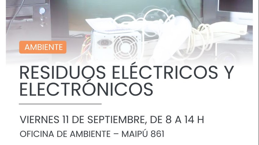 San Andrés de Giles lanza una campaña de recolección de residuos eléctricos y electrónicos